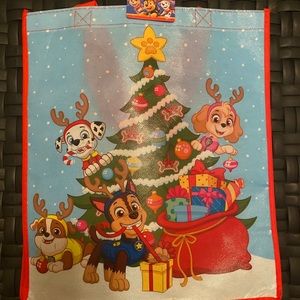 Paw Patrol Dogs Merry Christmas Tote Bag Chase Marshall Skye Rubble Cute gift